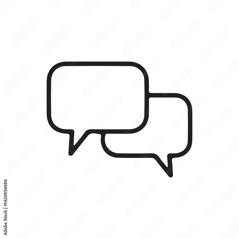 Chat icon vector isolated on background. Trendy message symbol. Online communication. Conversation, SMS, Notification, Group Chat. Chatting icon. vector illustration eps 10. Chat icon vector isolated on background. Trendy message symbol. Online communication. Conversation, SMS, Notification, Group Chat. Chatting icon. vector illustration eps 10.