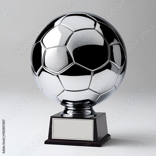 silver soccer ball