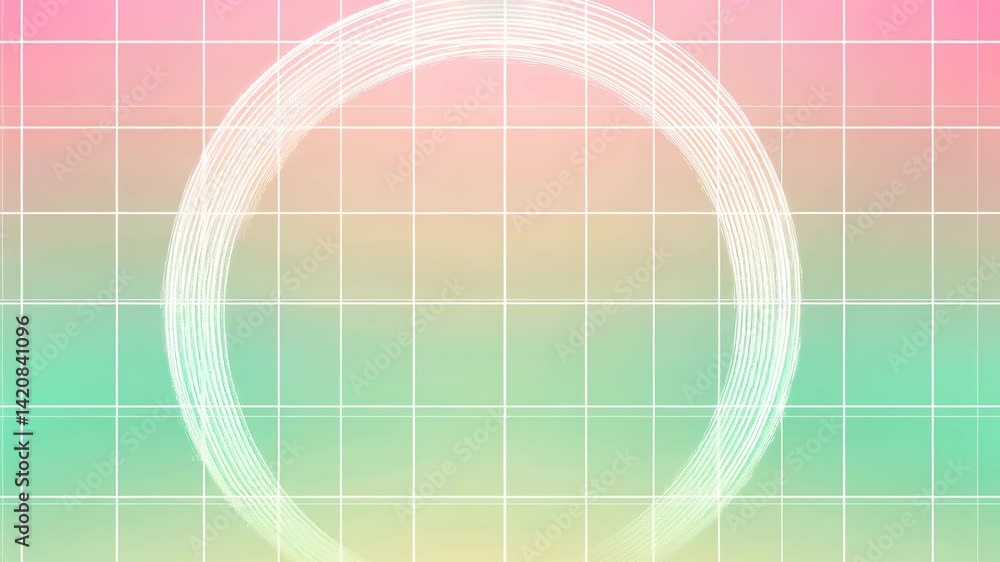 Pastel Grid Circle Abstract Background Pastel Grid Circle Abstract Background