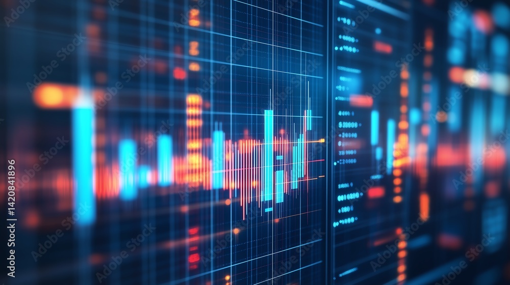 Loopable 3D Rendered Video of Digital Analytics, Big Data Forecasting with Minimalistic and Smooth Flowing Lines Loopable 3D Rendered Video of Digital Analytics, Big Data Forecasting with Minimalistic and Smooth Flowing Lines