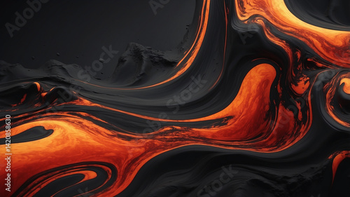 Abstract Lava Flow Texture