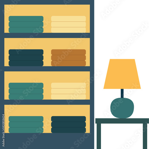 illustration of shoes store