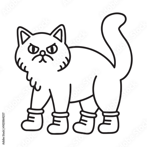 Cat moments meow life coloring pages, coloring book, line art, illustration, black & white, bold and easy coloring pages