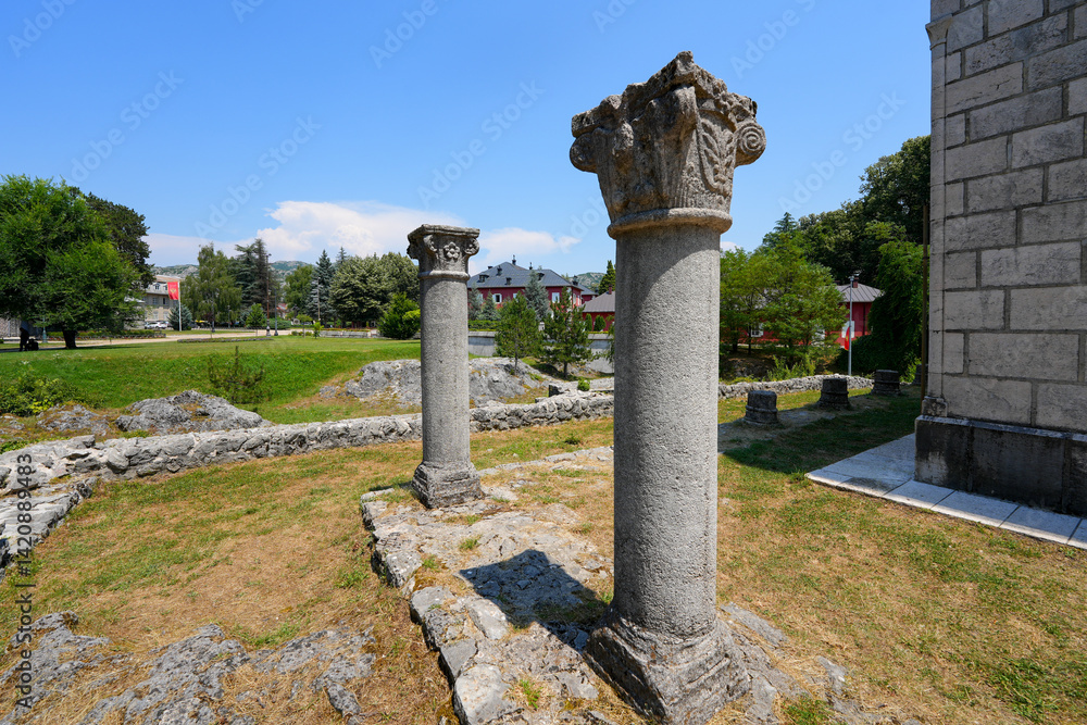 Castle Church of Cipur in the city center of Cetinje, the old Royal Capital of Montenegro