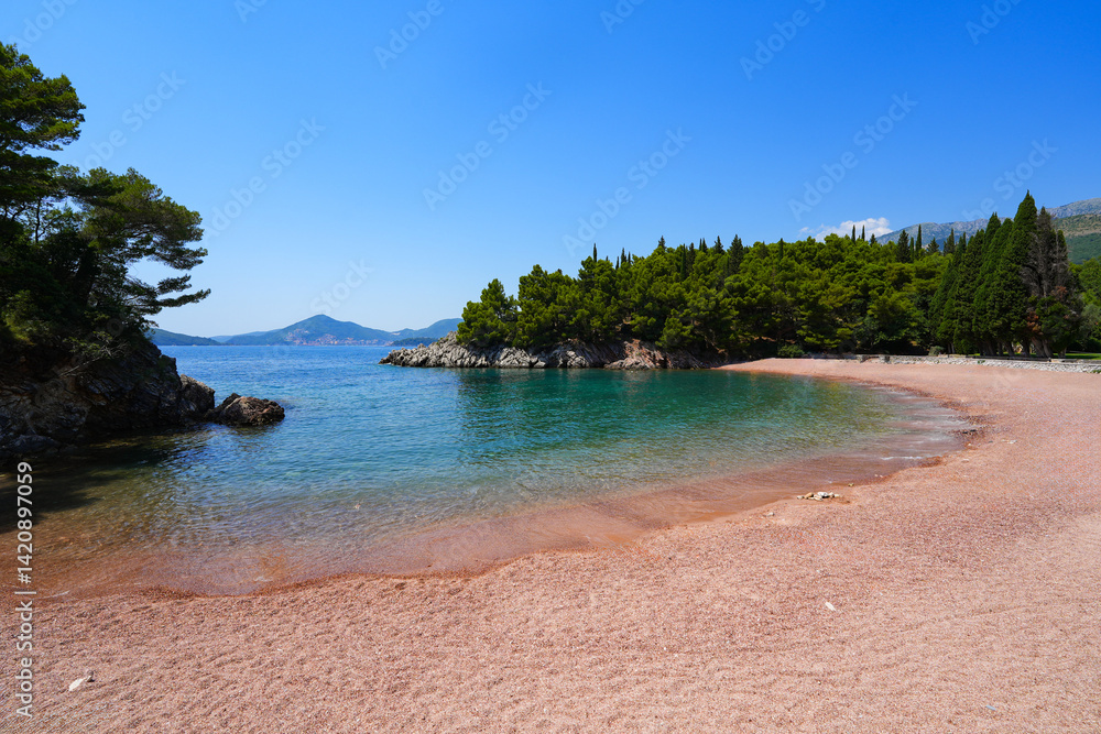 Kraljičina plaža (Queen's beach) near Budva along the coast of the Adriatic Sea in Montenegro