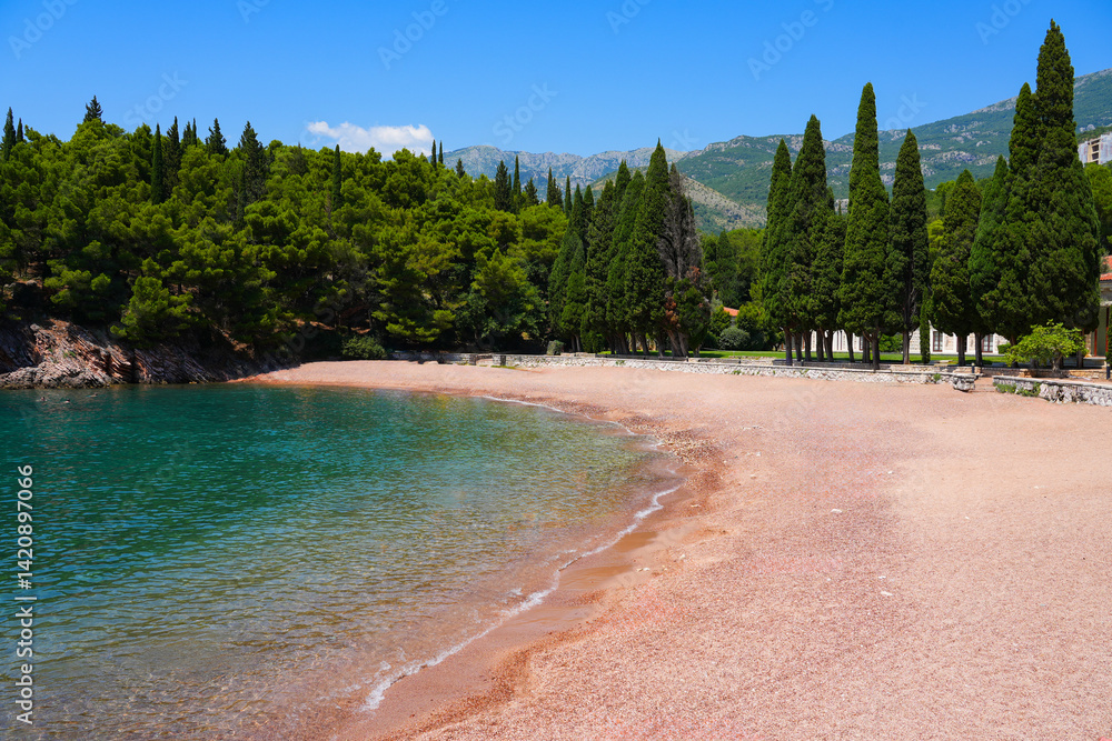 Kraljičina plaža (Queen's beach) near Budva along the coast of the Adriatic Sea in Montenegro