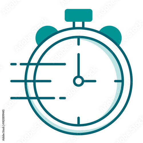 Speedy Processing Icon. Visual representation of speedy processing for financial and service UI use