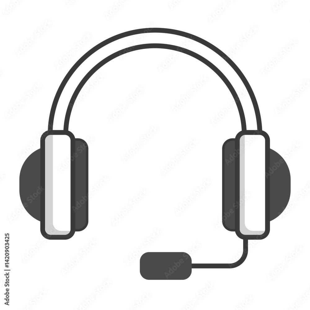 Help & Support Icon. Visual representation of help & support for financial and service UI use Help & Support Icon. Visual representation of help & support for financial and service UI use