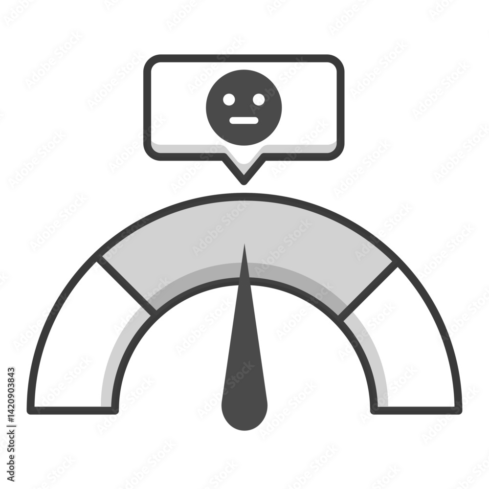 Credit Rating Icon. Visual representation of credit rating for financial and service UI use Credit Rating Icon. Visual representation of credit rating for financial and service UI use