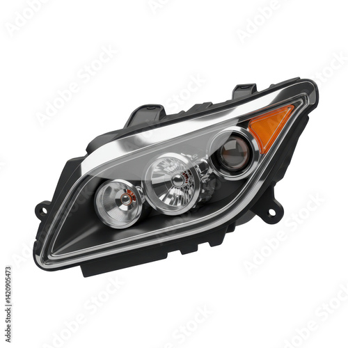 Modern Automotive Headlight Component Featuring Sleek Design and Advanced Lighting Technology
