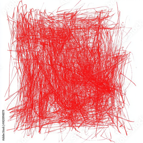 Abstract red scribble texture background