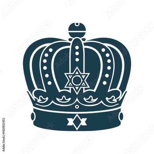 Keter Torah Crown - Ornate Jewish Symbol - Crown (Keter Torah) – Ornate crown representing Torah wisdom