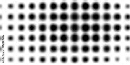 Dotted halftone gradient texture. Fading polka dot background. Repeated dots gradation pattern background. Black vanishing comic pop art overlay backdrop. Halftone raster effect wallpaper. Vector
