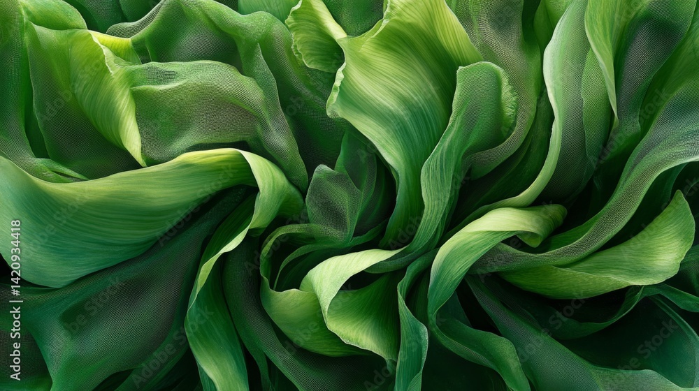 Intricate Green Leaf Design Intricate Green Leaf Design
