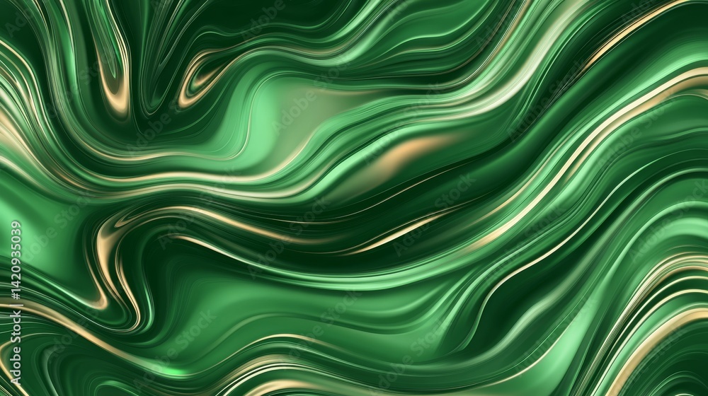 Emerald Gold Abstract Marble Design Emerald Gold Abstract Marble Design