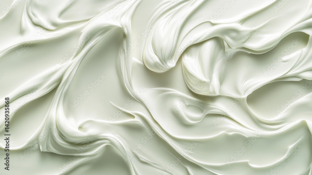 Fototapeta premium Creamy Texture of a Luxurious Moisturizer