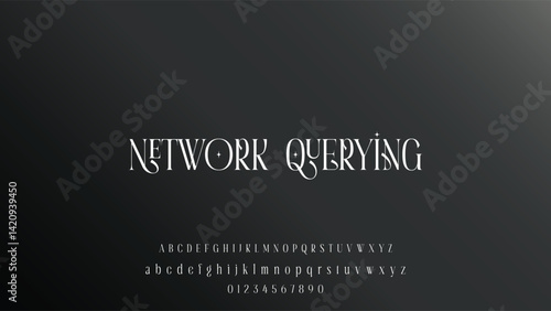 Lettering Minimalist Fashion. Elegant alphabet letters serif font and number. Typography fonts regular uppercase, lowercase.