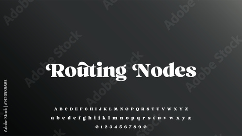 Lettering Minimalist Fashion. Elegant alphabet letters serif font and number. Typography fonts regular uppercase, lowercase.