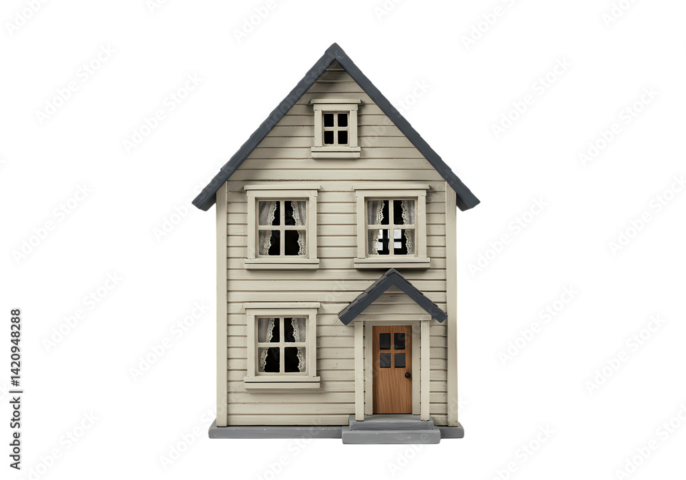 Charming Two-Story House Model: Perfect for Crafts, Dioramas, and Home Decor Charming Two-Story House Model: Perfect for Crafts, Dioramas, and Home Decor