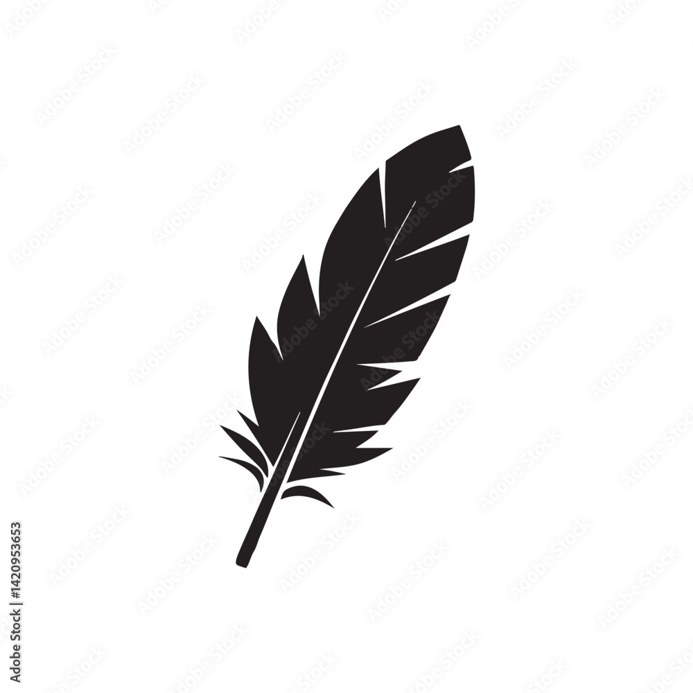 feather on white background feather on white background