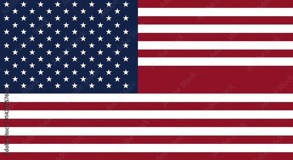 Obraz premium American Flag Symbol of Freedom, Patriotism, and National Identity