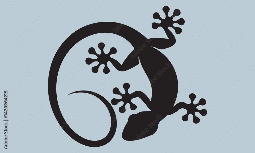 Obraz premium lizard on a white background vector