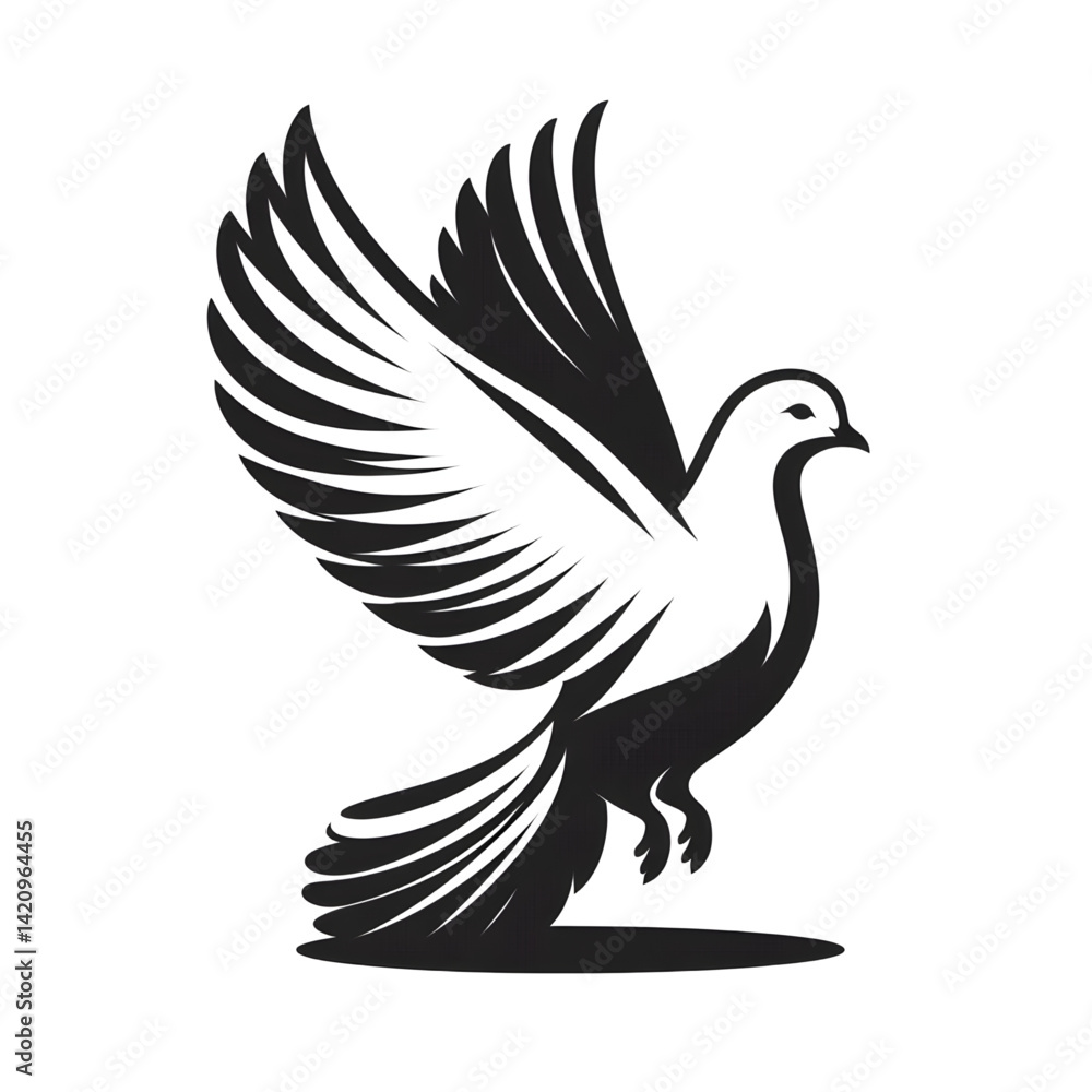 Obraz premium dove of peace vector
