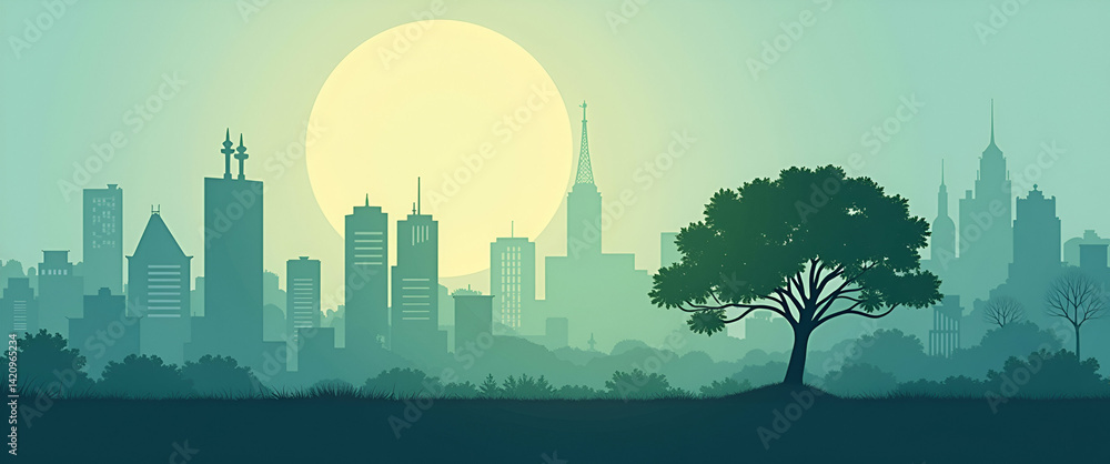Fototapeta premium Climate Finance: Empowering Resilience and Clean Growth in Vulnerable Regions - Collaboration of NGOs, Private Sector, and Government for Sustainable Solutions