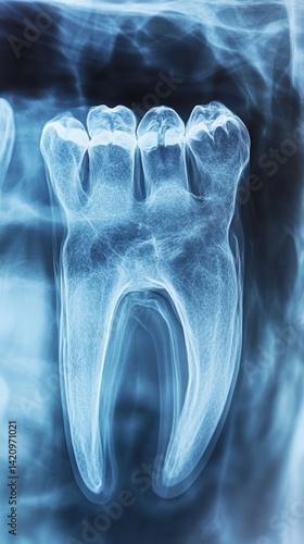 X-ray Image of a Molar Tooth