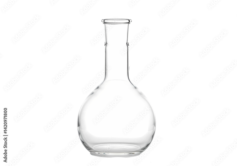 Clear Glass Erlenmeyer Flask: Science Lab Equipment Image Clear Glass Erlenmeyer Flask: Science Lab Equipment Image