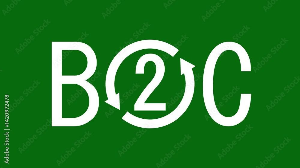 B2C - Business to Consumer - Red rubber stamp on blank background B2C - Business to Consumer - Red rubber stamp on blank background