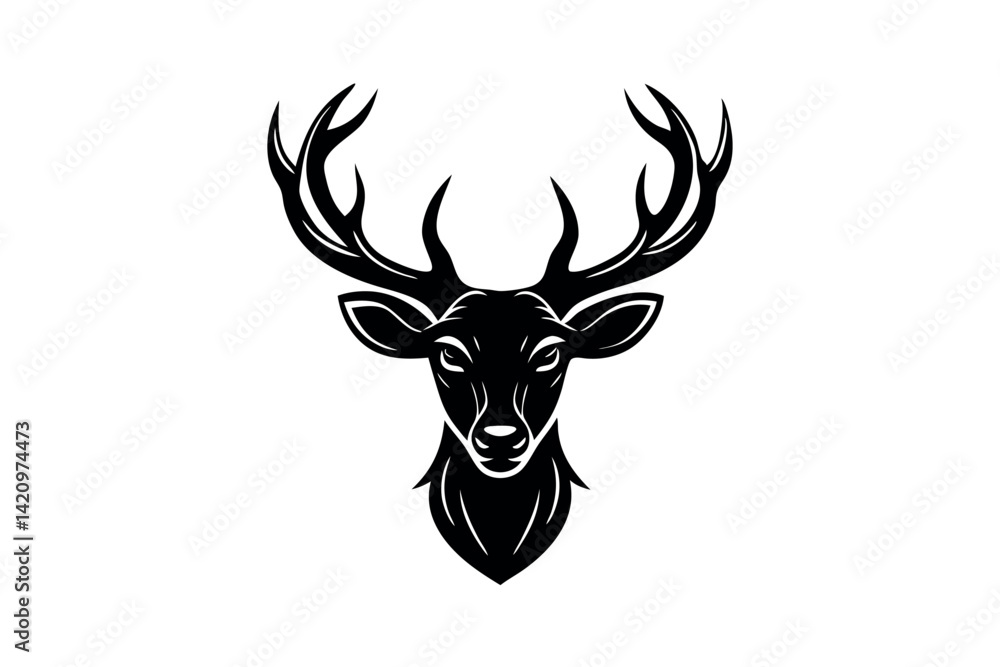 Premium Deer Silhouette Logo Design Premium Deer Silhouette Logo Design