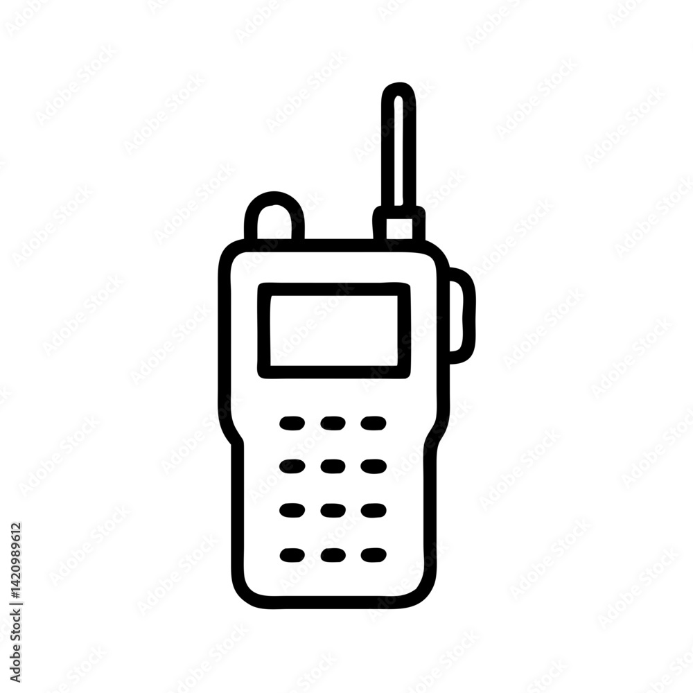 Military Radio Communication Device Icon Design Military Radio Communication Device Icon Design