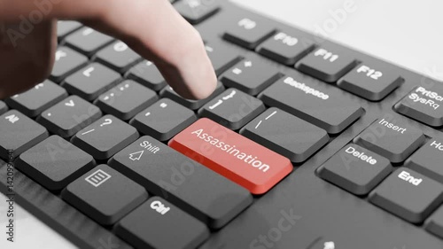 Hand About to Press Red 