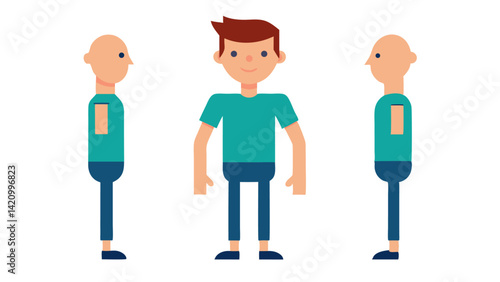 Character constructor for casual man avatars designed for use in animation creative projects digital storytelling apps explainer videos and multimedia presentations