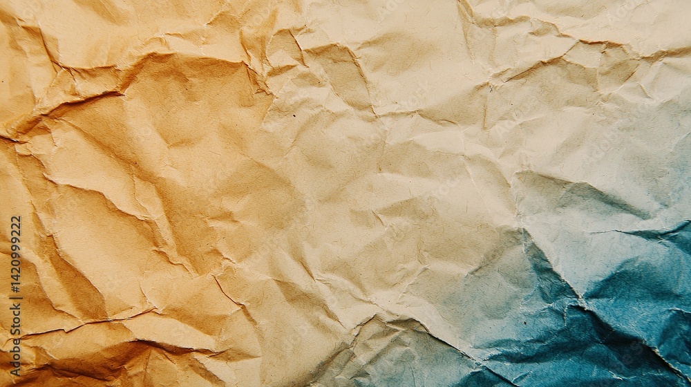 Obraz premium Artistic natural handmade paper texture close-up abstract background warm tones gigapixel quality