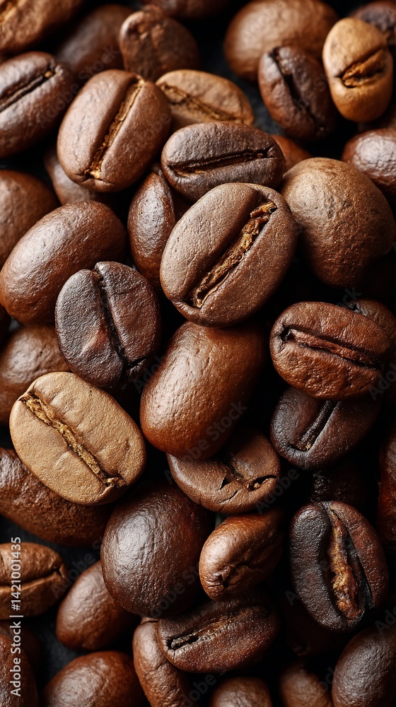 Fototapeta premium Close-up view of coffee beans (2)