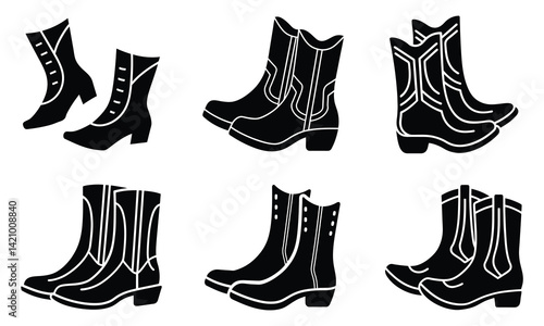 very simple different style line dancing boots Bundle 