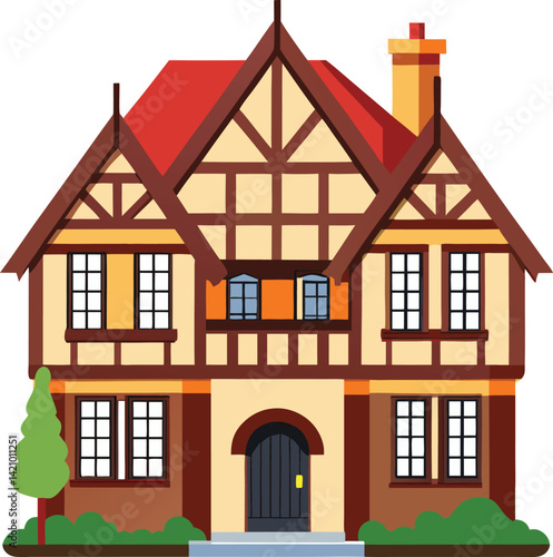 English Tudor house 