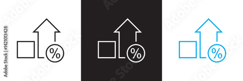 Loan and Credit  icon. Mortgage, credit rating, calculator  icon. Vector for websites, mobile interfaces, presentations, banner, visual branding etc. Vector illustration. EPS 10