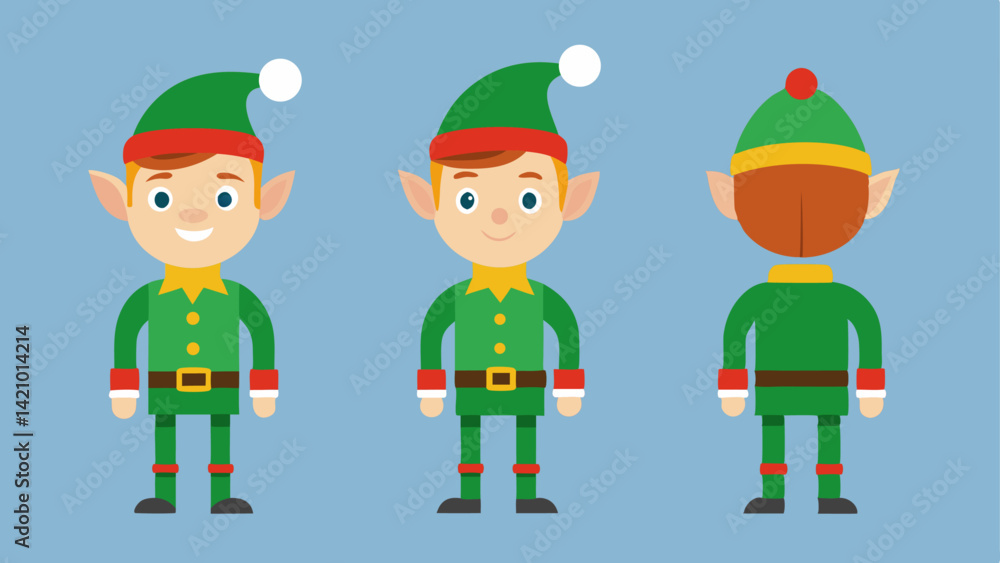 Holiday Elf Character Constructor for Christmas Scene Creation Holiday Elf Character Constructor for Christmas Scene Creation
