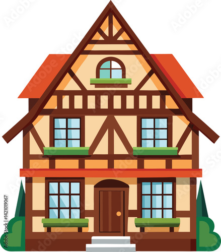 German half-timbered house