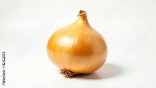 Wallpaper Mural Single Yellow Onion Isolated On White Torontodigital.ca