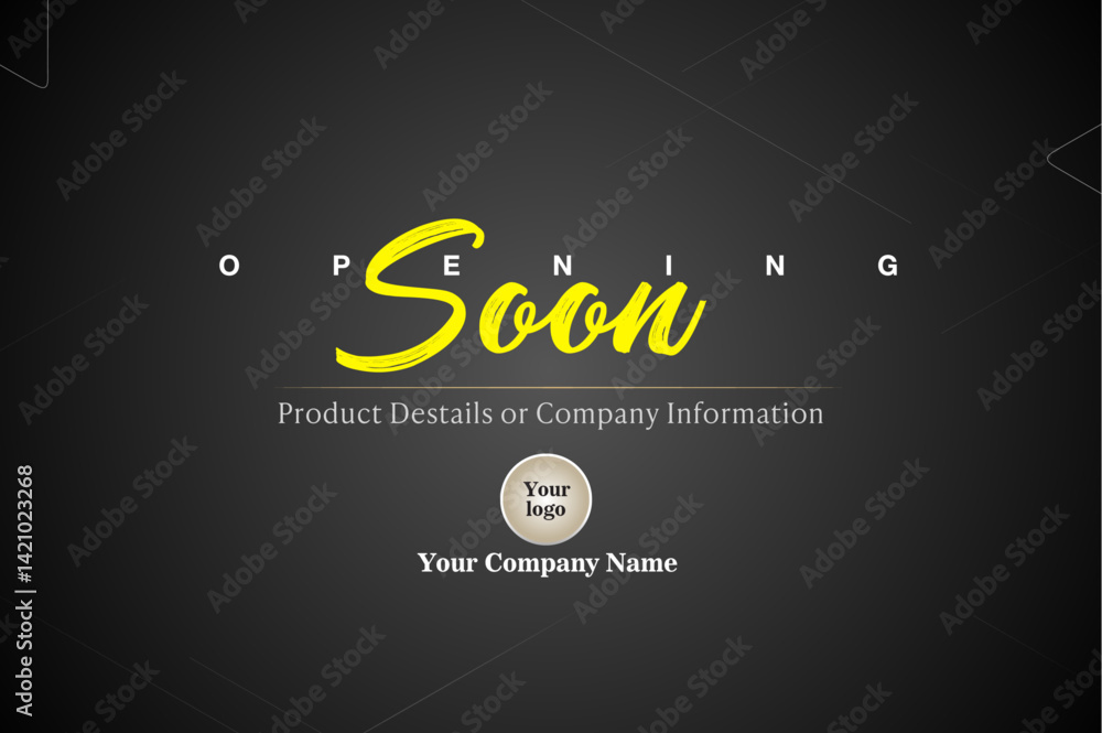 Fototapeta premium Banner Design_Opening