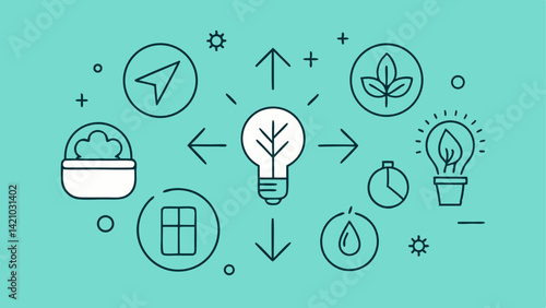 Energy efficiency editable icon set featuring modern vector illustrations for smart power usage and optimized consumption design in user-friendly formats