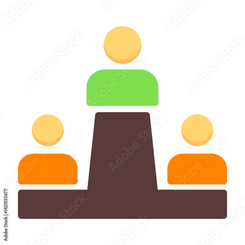 Conference Meeting Flat Flat Icon