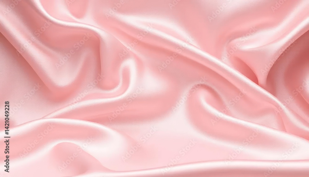 Soft, flowing fabric texture in pale pink Soft, flowing fabric texture in pale pink