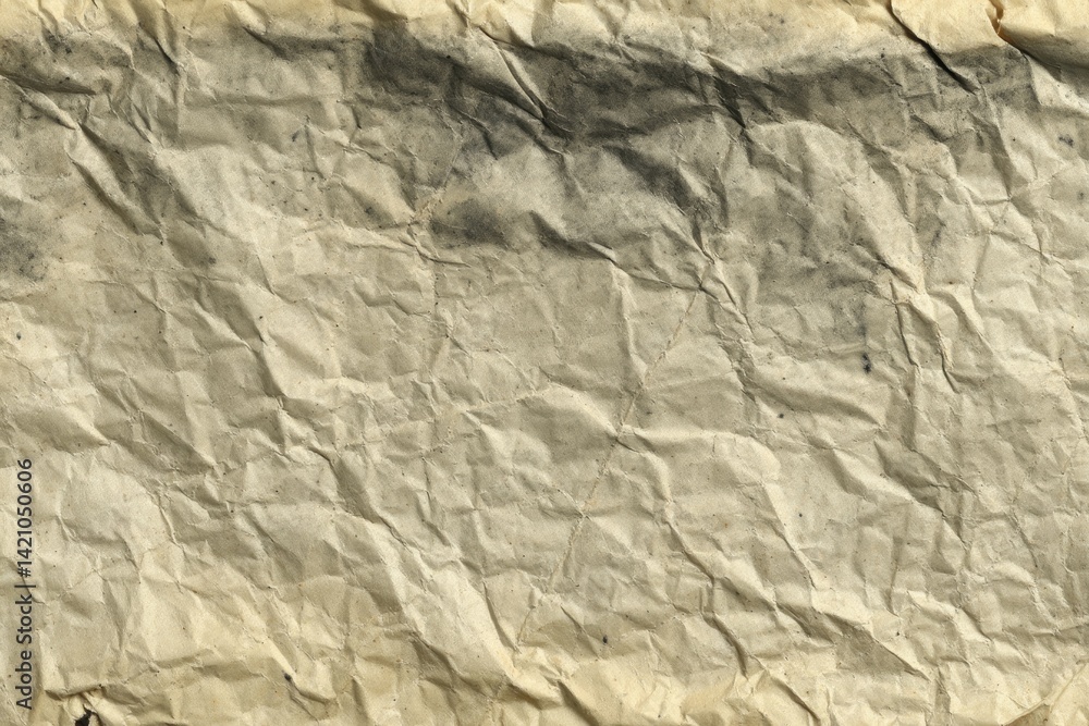 Aged, crumpled paper texture