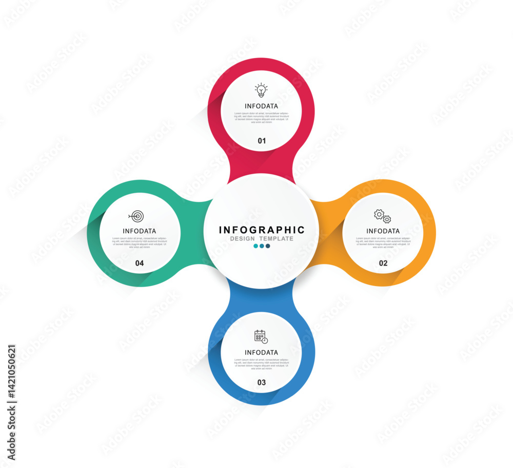 Vector Infographic label design template with icons and 4 options or steps. for your business data. Vector Illustration. Vector Infographic label design template with icons and 4 options or steps. for your business data. Vector Illustration.
