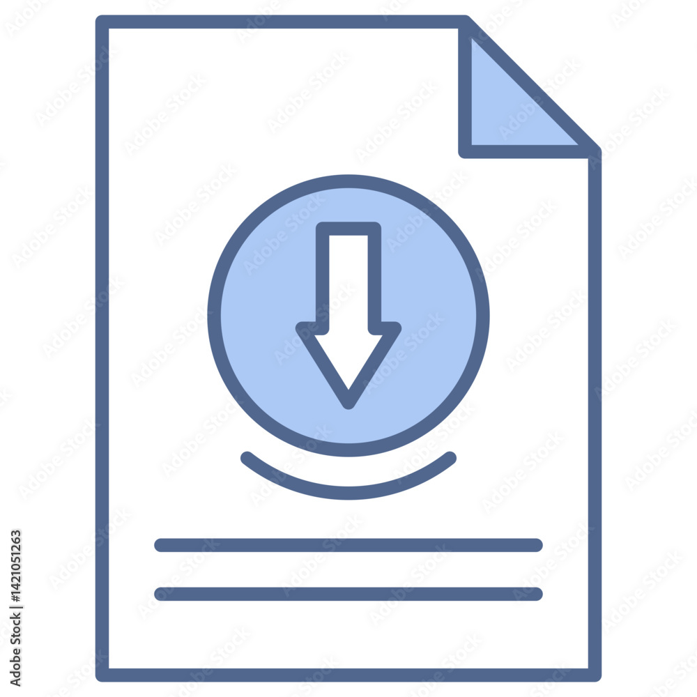 Download File Blue Icon Download File Blue Icon